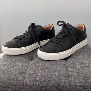 Greats Brooklyn / The Royale Premium /  black leather lace up sneaker